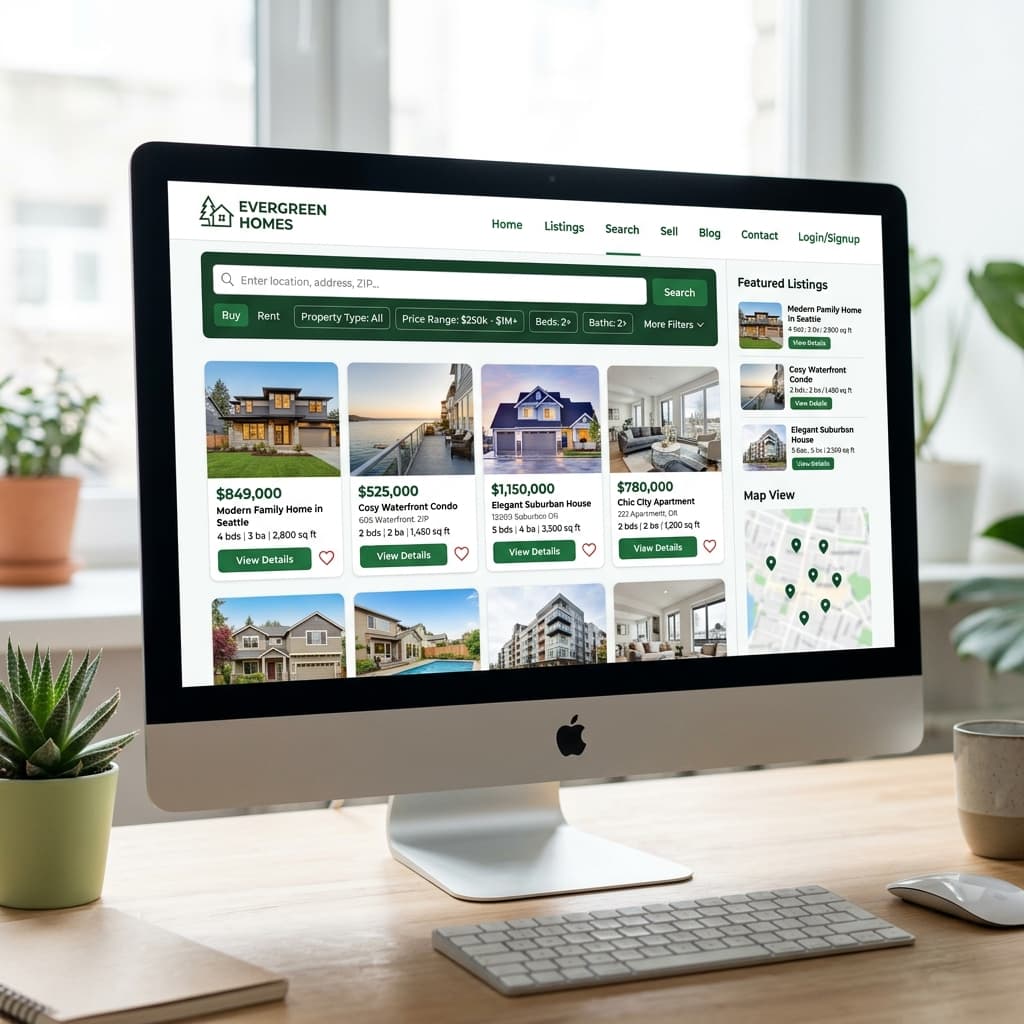 GreenHomes Real Estate Portal